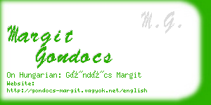 margit gondocs business card